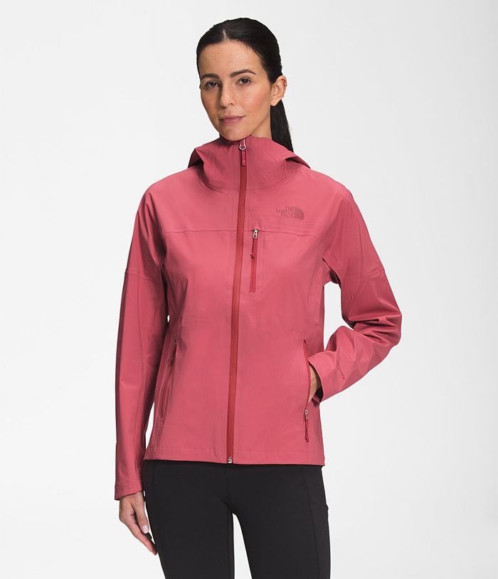 Casaca Impermeable The North Face Mujer West Basin Dryvent Rosas - Peru 71689GOLT